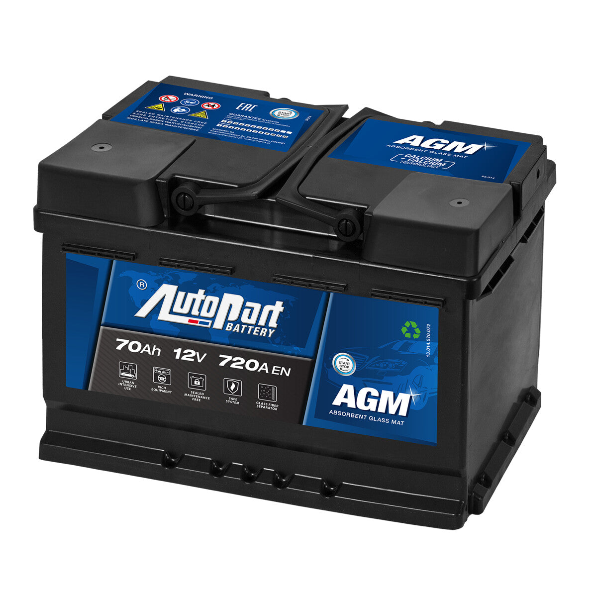 AGM 70Ah 720 A