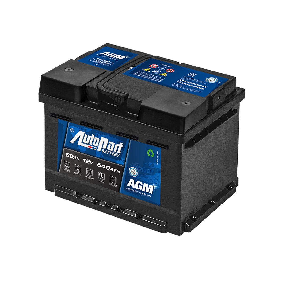 AGM 60Ah 640 A