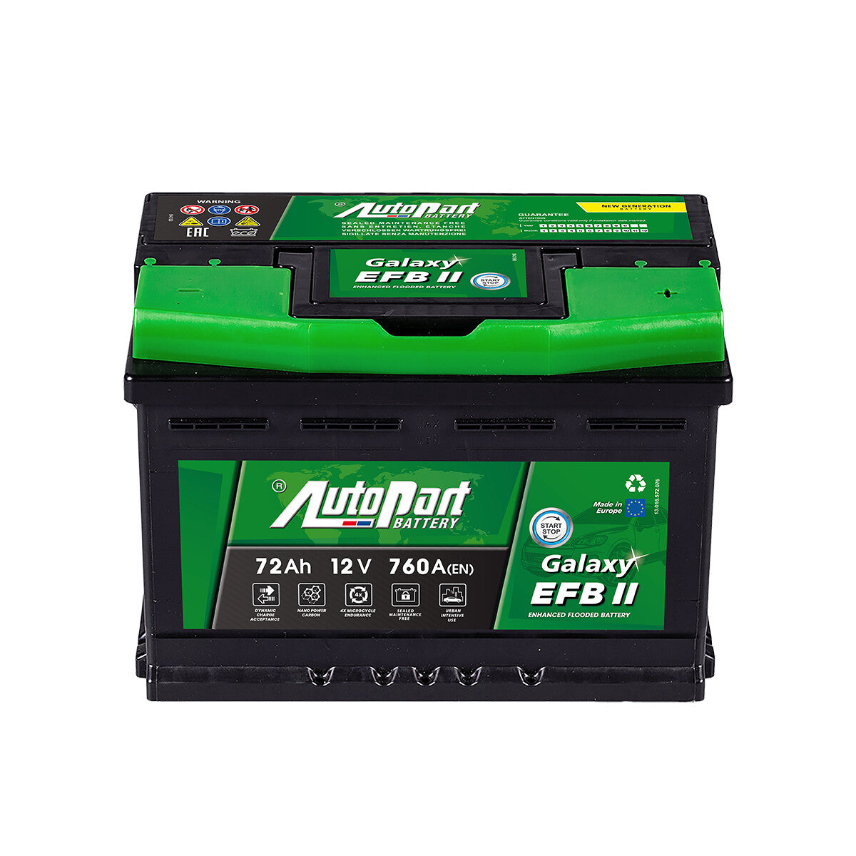 EFB 72Ah 760A